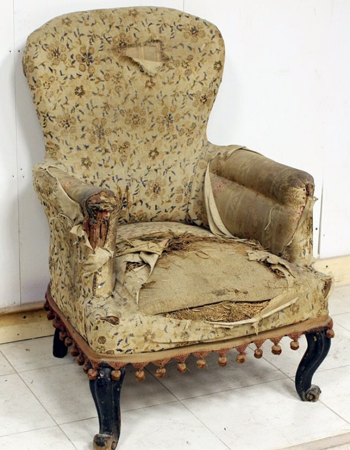 Реставрация кресла 19 века ДО и ПОСЛЕ