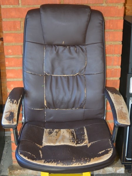 Перетяжка офисного кресла ДО и ПОСЛЕ