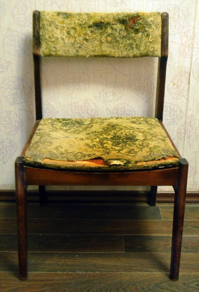 Перетяжка стула ДО и ПОСЛЕ