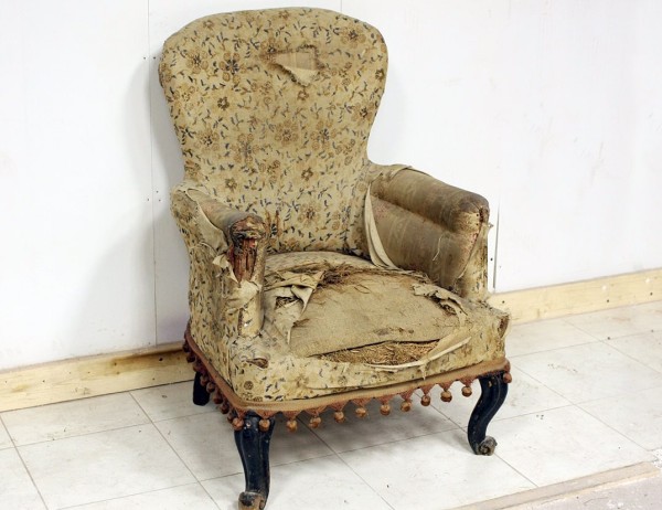 Реставрация старинного кресла ДО