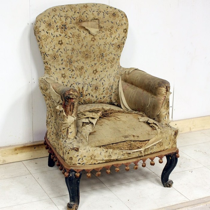 Реставрация старого кресла ДО и ПОСЛЕ