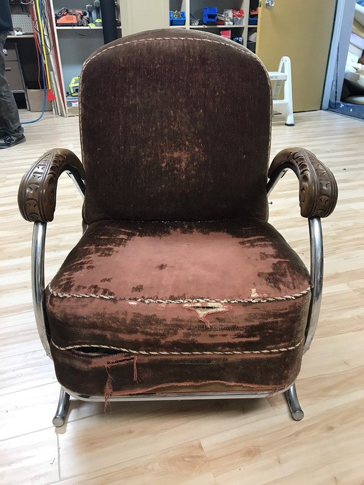 Перетяжка мягкого кресла ДО