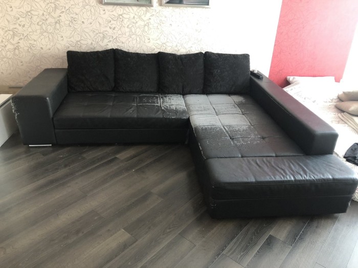 Ремонт продавленного углового дивана