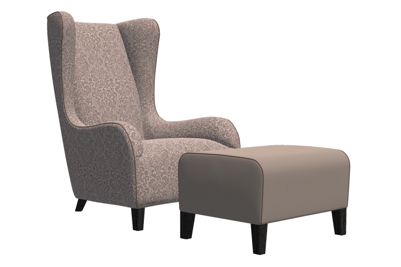 Кресло с пуфом Мемори