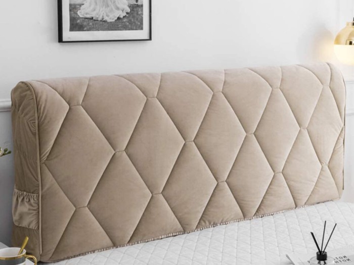 Перетяжка изголовья кровати Ромбы