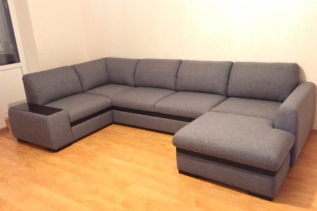 Перетяжка дивана с заменой наполнителя